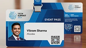 Event pass card PVC, RFID and NFC designs for conferences and concerts