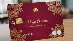 Custom Printed Loyalty Card Design with Logo