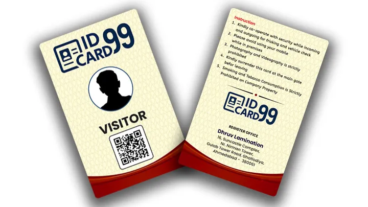 Visitor ID Card Printing Service