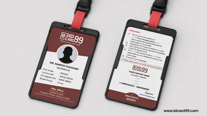 Employee ID Card Template Free Download